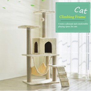 Гарачы прадаваны прадукт з цвёрдай драўніны Cat Маленькая лазалка Cat Jumping Platform Tree