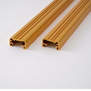 Small aluminum parts with oxidation coloring