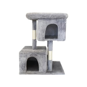 Yaratıcı Kedi Oyuncak Sisal Büyük Tırmanma Scratch Pet Scratcher Post Ahşap Kedi Ağaç Evi