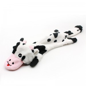 папулярная карова Pet Toys Crinkle Animals Dog Плюшавая жавальная цацка