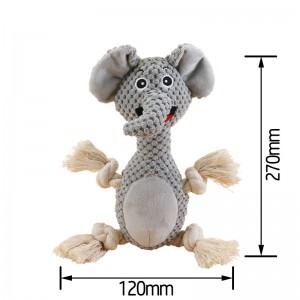 Популярные игрушки для домашних животных Crinkle No Stuffing Animals Dog Plush Chew Toy